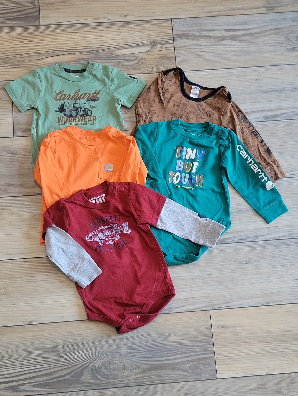 Carhartt Kids Long & Short Sleeve Onesie Bundle
